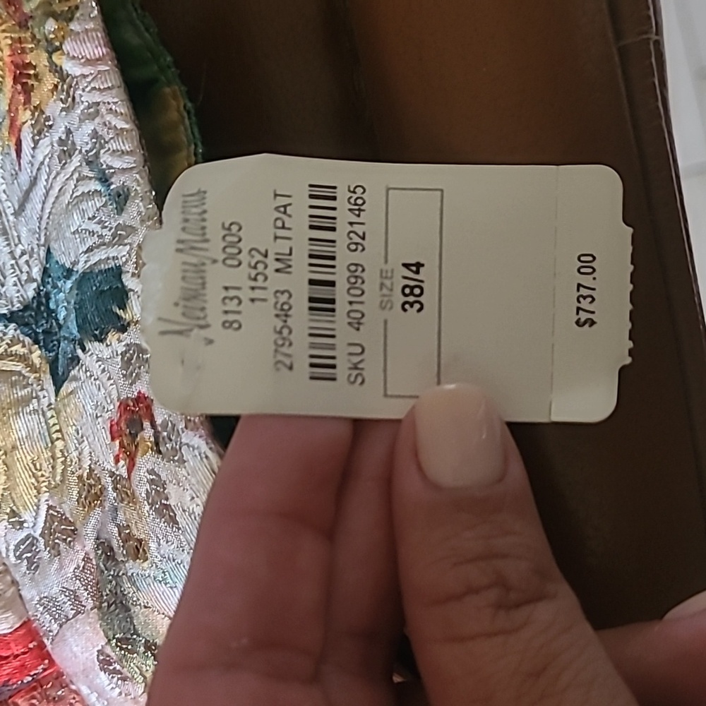 Dolce & Gabbana Multicolor Floral Jacquard Mini Skirt Sz 38/US 4 - Picture 10 of 15